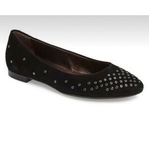 Attilio Giusti Leombruni Italian leather Studded Flats